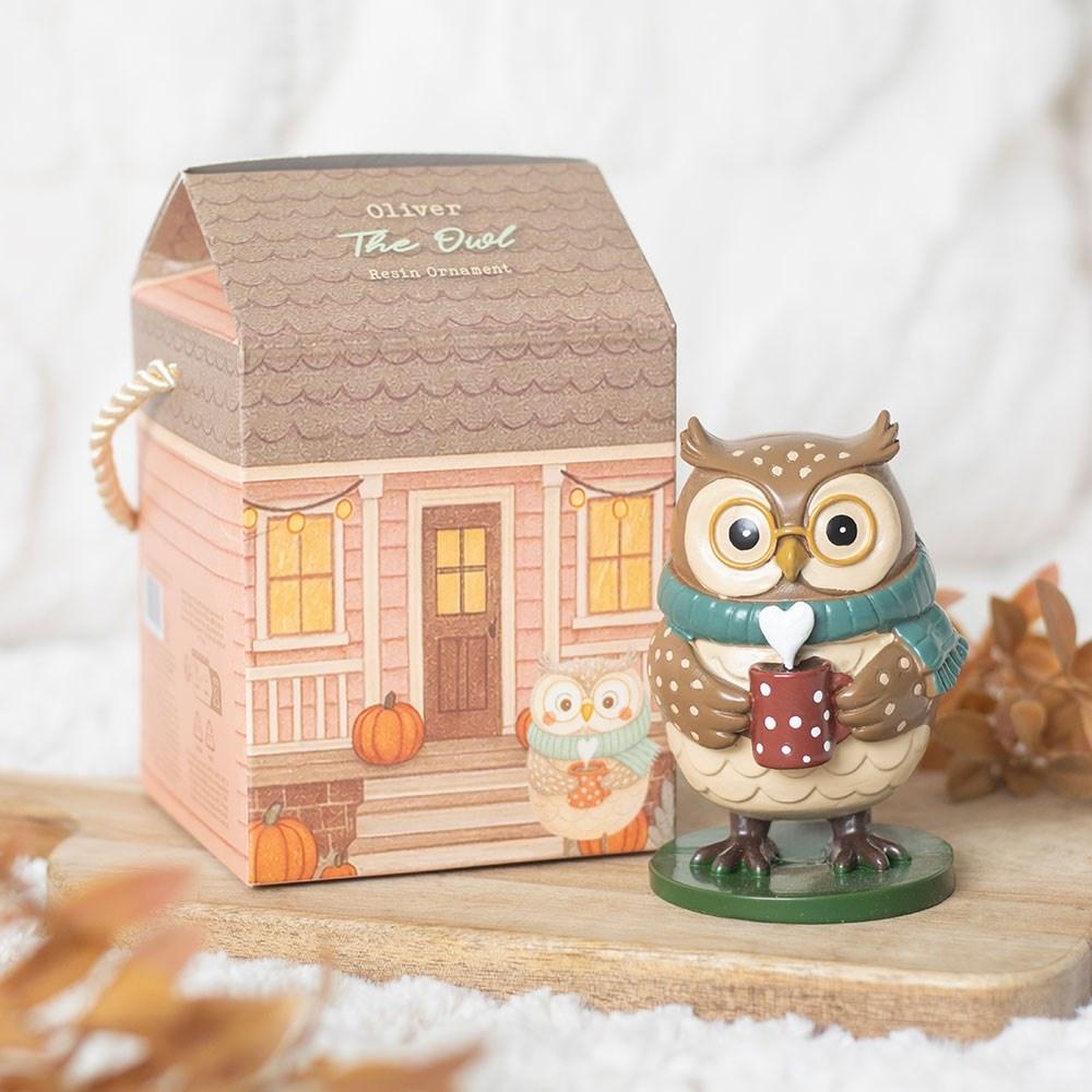 Something Different - Oliver Owl Ornament Figurine - Multicolours